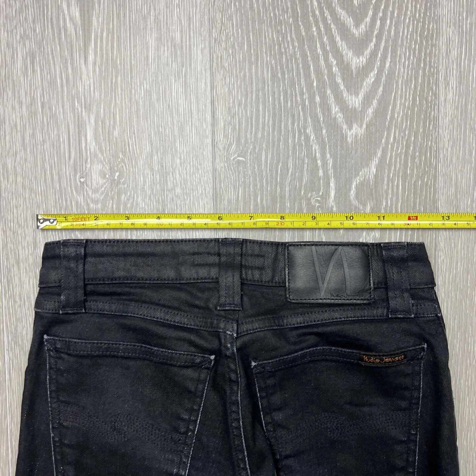 Nudie Jeans Womens Black Skinny Jeans Size 24 / 32
