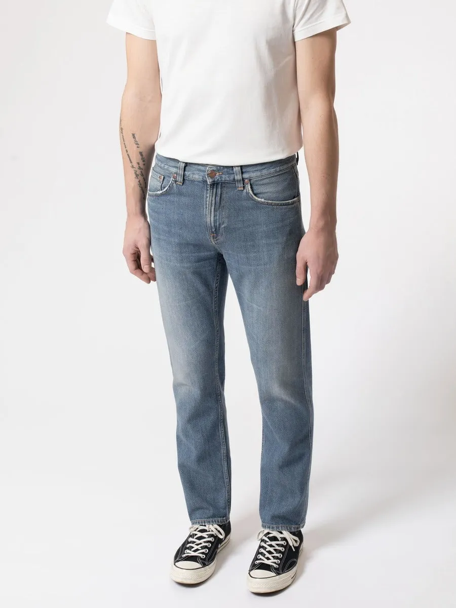 【Nudie Jeans】Gritty Jackson Outer Fellseams 破紋作舊復古中腰直筒牛仔褲