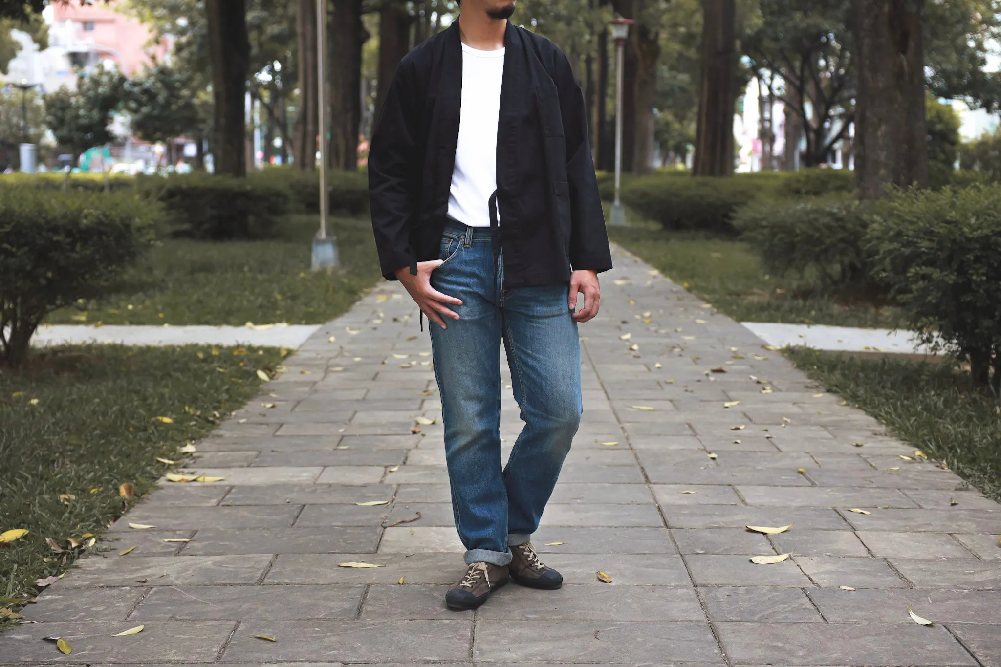 【Nudie Jeans】Gritty Jackson Outer Fellseams 破紋作舊復古中腰直筒牛仔褲