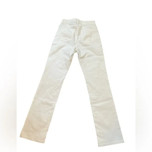 NWT Eileen Fisher White Organic Cotton High Rise Straight Leg Jeans Size 2