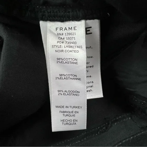 NWT Frame Le High Coated Skinny Jeans