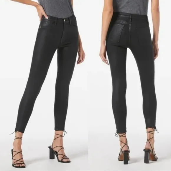 NWT Frame Le High Coated Skinny Jeans