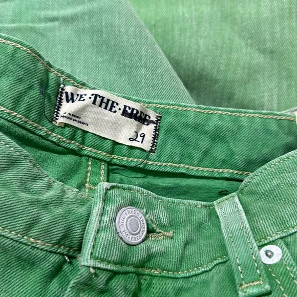 NWT Free People We The Free  The Pacifica High Rise Straight Leg Jeans