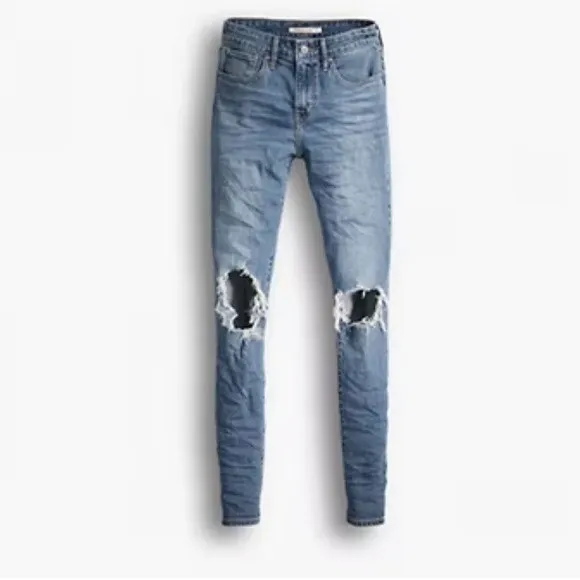 NWT Levi’s 721 High Rise Ripped Skinny Jeans
