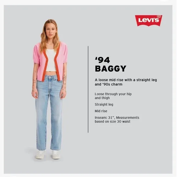 NWT Levi's Women's Ribcage Straight Leg Corduroy Jeans