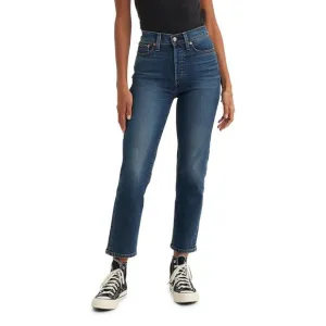 NWT Levi's Womens Size 24 24x28 Blue High-Rise Wedgie Straight Cropped Jeans NEW