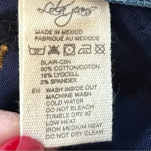 NWT Lola Jeans Mid Rise Skinny With Side Slits In Blair Wash Size 27