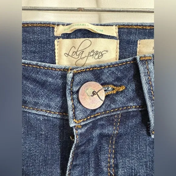 NWT Lola Jeans Mid Rise Skinny With Side Slits In Blair Wash Size 27