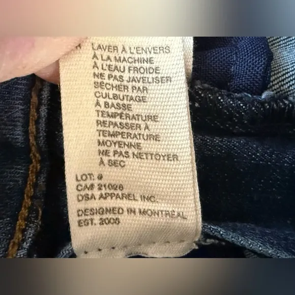 NWT Lola Jeans Mid Rise Skinny With Side Slits In Blair Wash Size 27