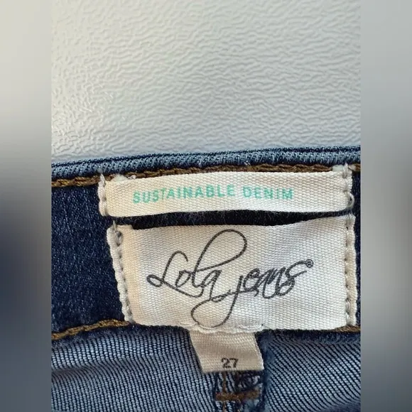 NWT Lola Jeans Mid Rise Skinny With Side Slits In Blair Wash Size 27