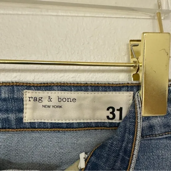 NWT Rag &amp; Bone Nina Distressed High-rise Skinny Jeans 31