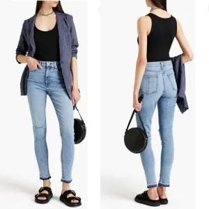 NWT Rag &amp; Bone Nina Distressed High-rise Skinny Jeans 31
