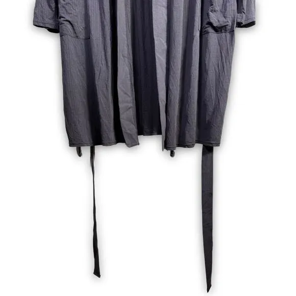 NWT  Tommy John Second Skin Luxe Ribbed Robe in Phantom (Gray) XL MSRP $98