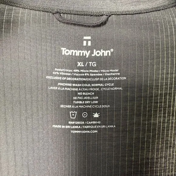 NWT  Tommy John Second Skin Luxe Ribbed Robe in Phantom (Gray) XL MSRP $98