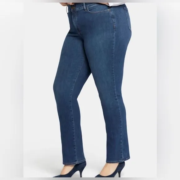NYDJ Marilyn Straight Quinn Lift x Tuck Technology Denim Jeans 24W NWT