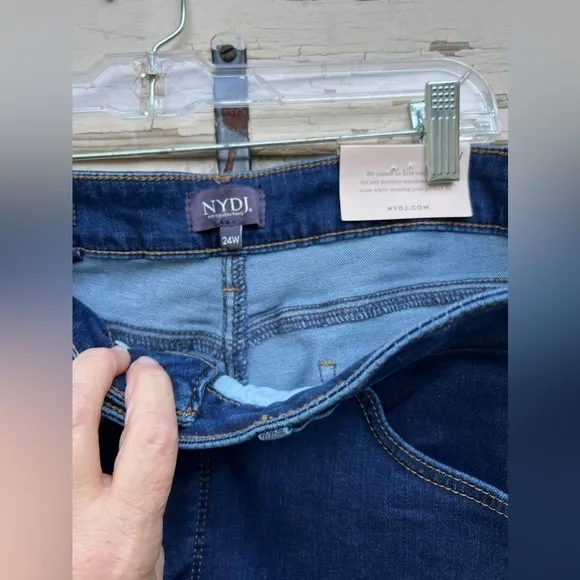 NYDJ Marilyn Straight Quinn Lift x Tuck Technology Denim Jeans 24W NWT