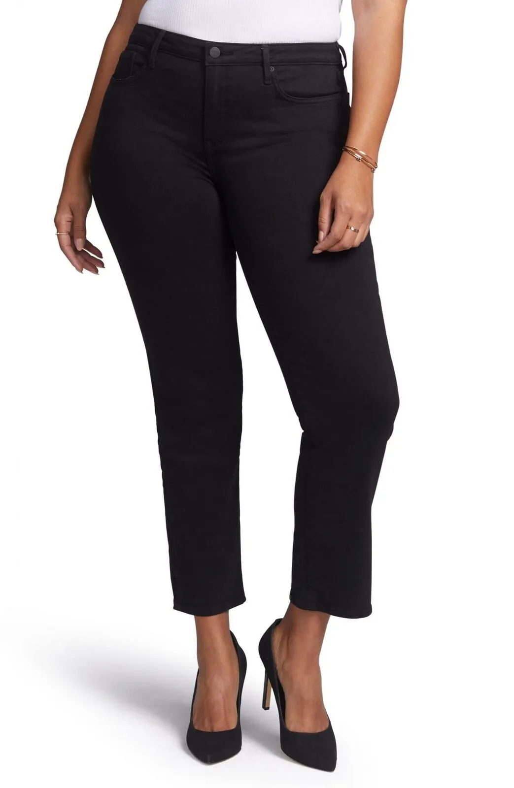 NYDJ Women's Curves 360 Slim Straight Leg Ankle Jeans