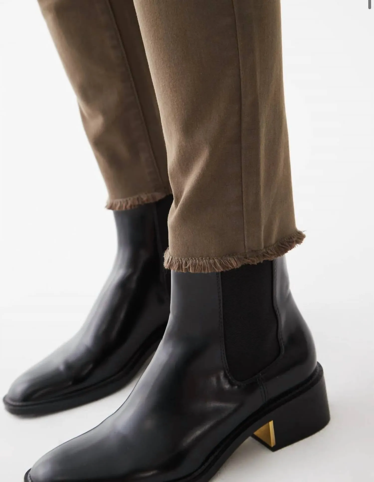 Olivia Mid Rise Skinny Jeans In Olive