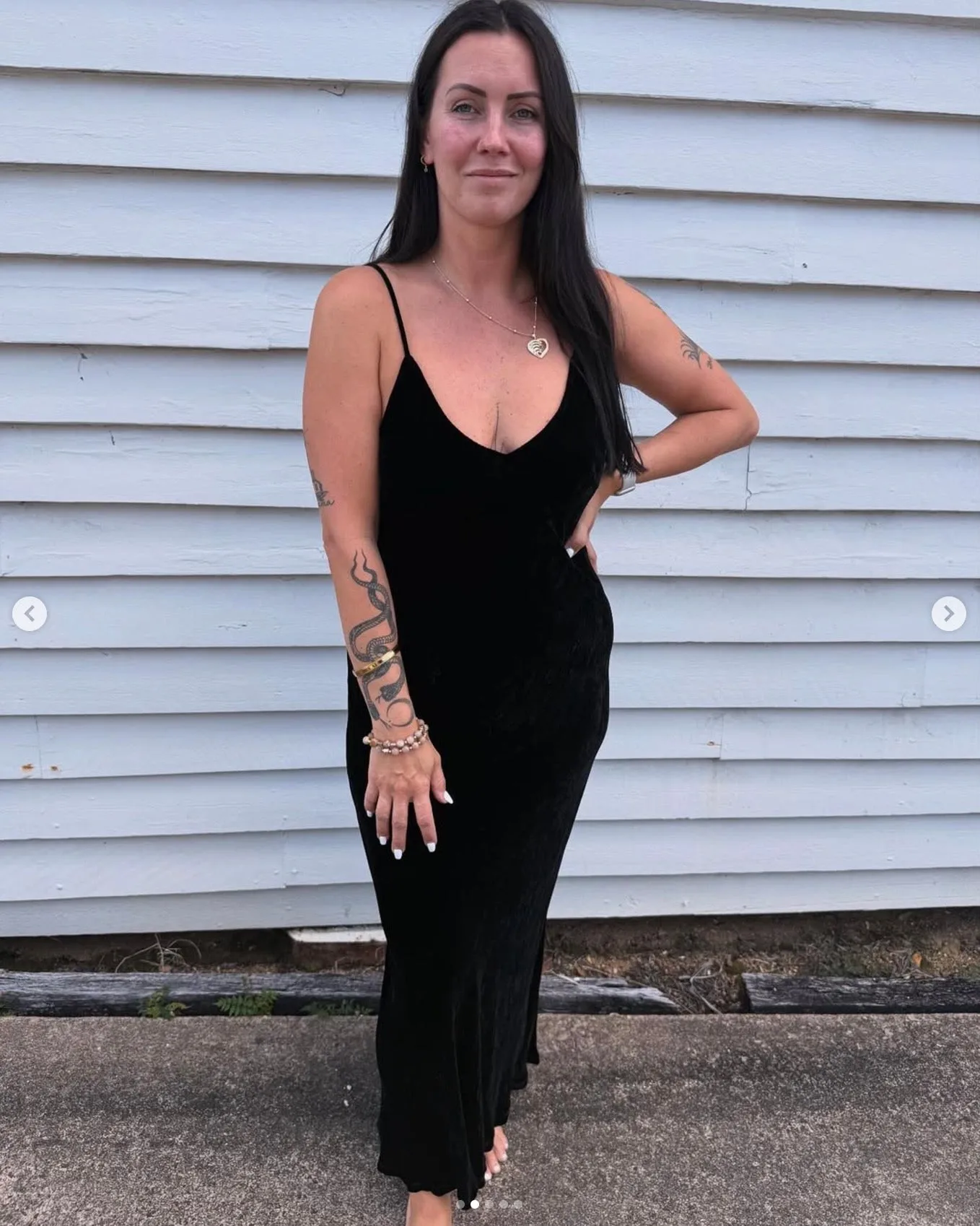 Otomo Velvet Silk Slip Maxi