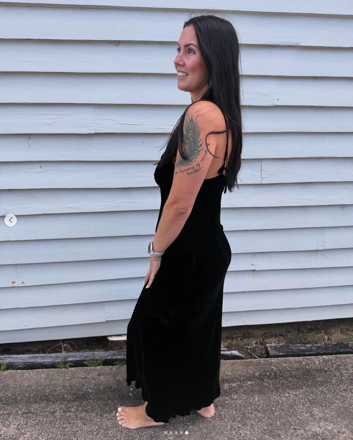 Otomo Velvet Silk Slip Maxi