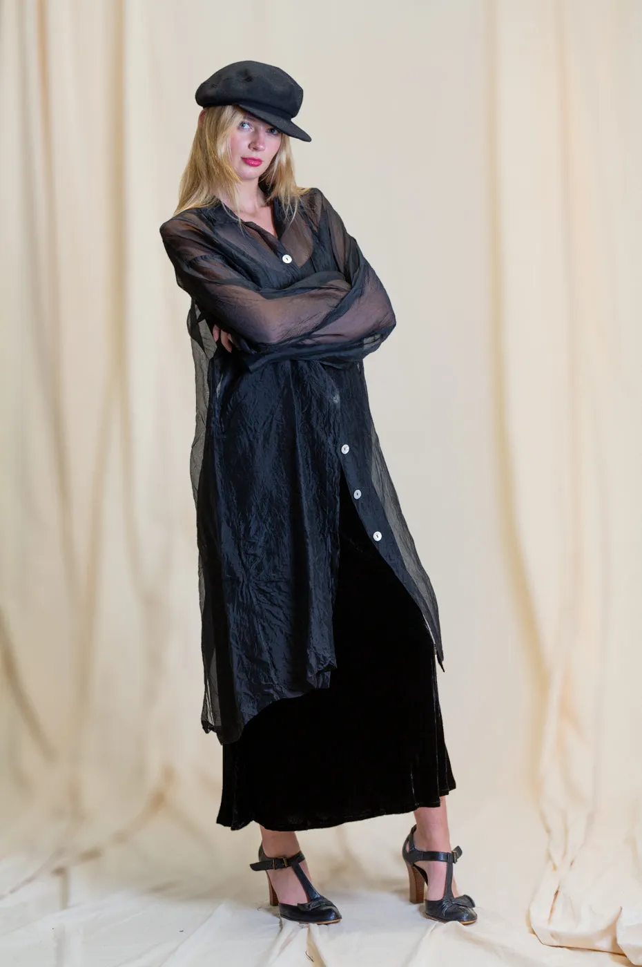 Otomo Velvet Silk Slip Maxi