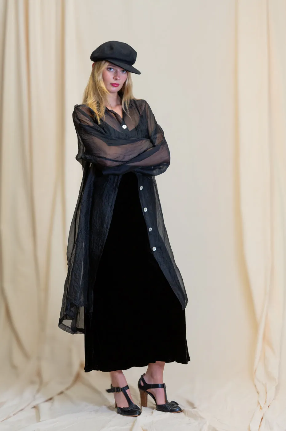 Otomo Velvet Silk Slip Maxi