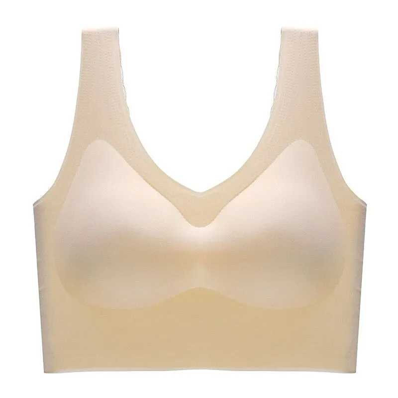 Padded Push Up Bralette With Gathers