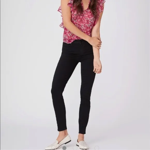 Paige Verdugo Ankle Black Jeans