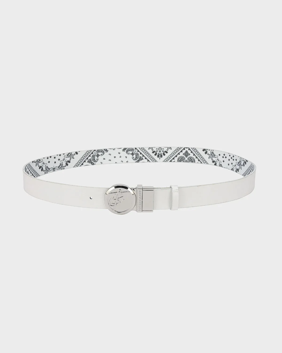 Paisley Belt in White
