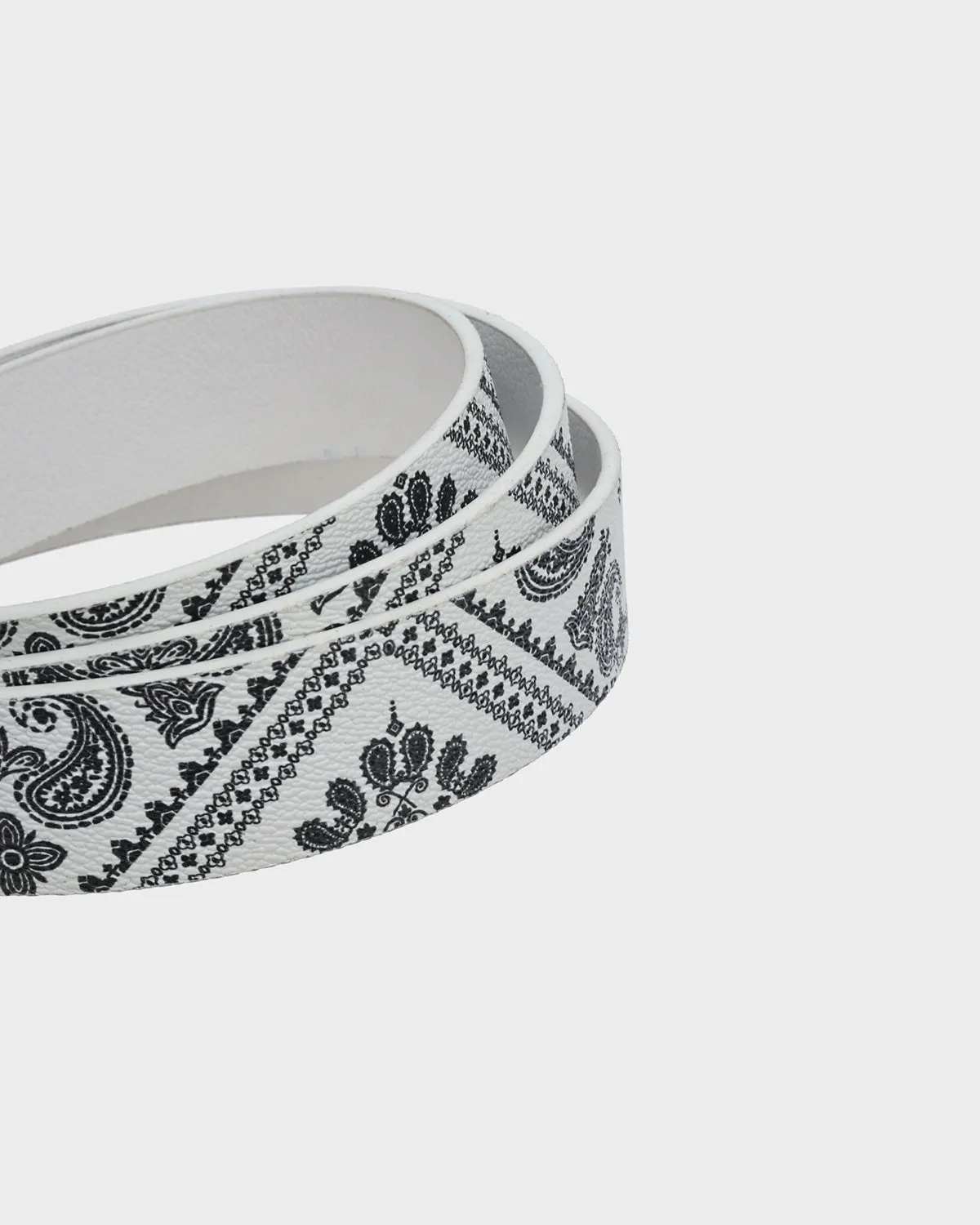 Paisley Belt in White