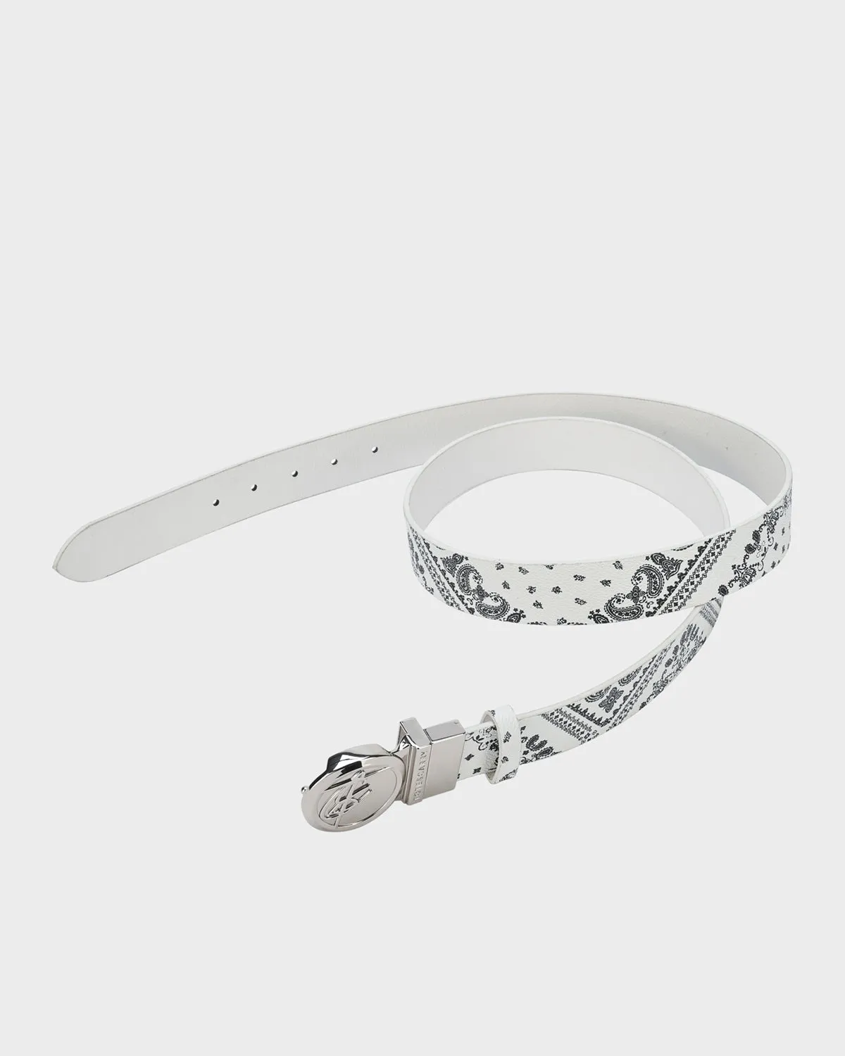 Paisley Belt in White