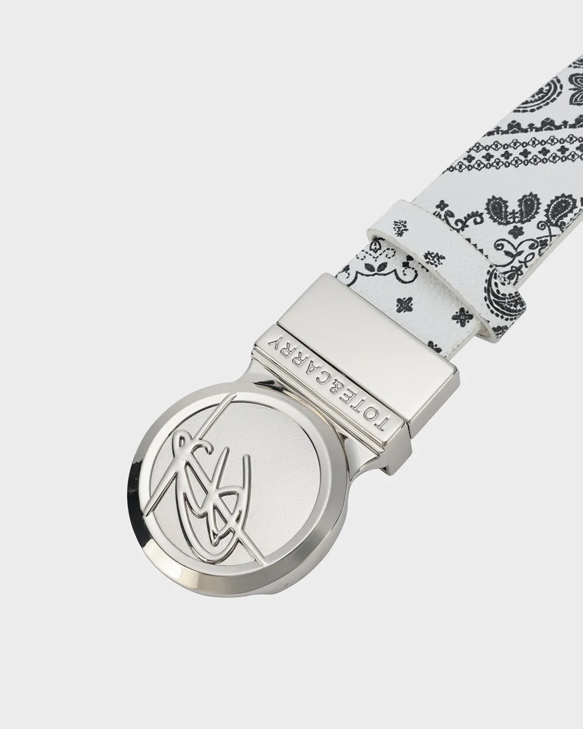 Paisley Belt in White