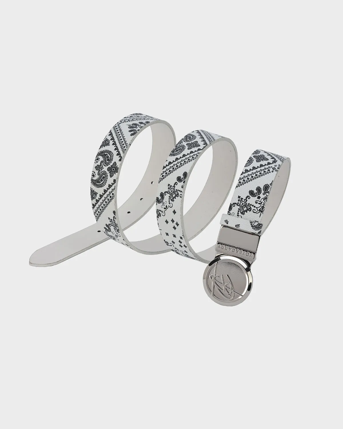 Paisley Belt in White
