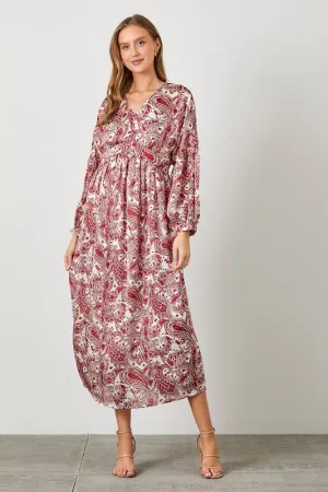PAISLEY PRINT DRESS