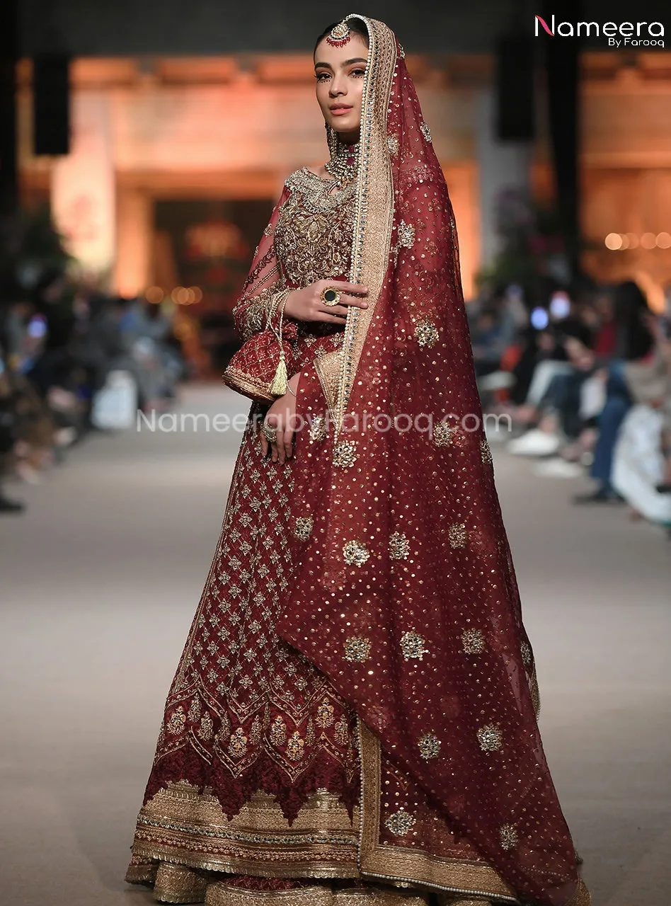 Pakistani Maxi Dress Online for Wedding 2021 #BR176