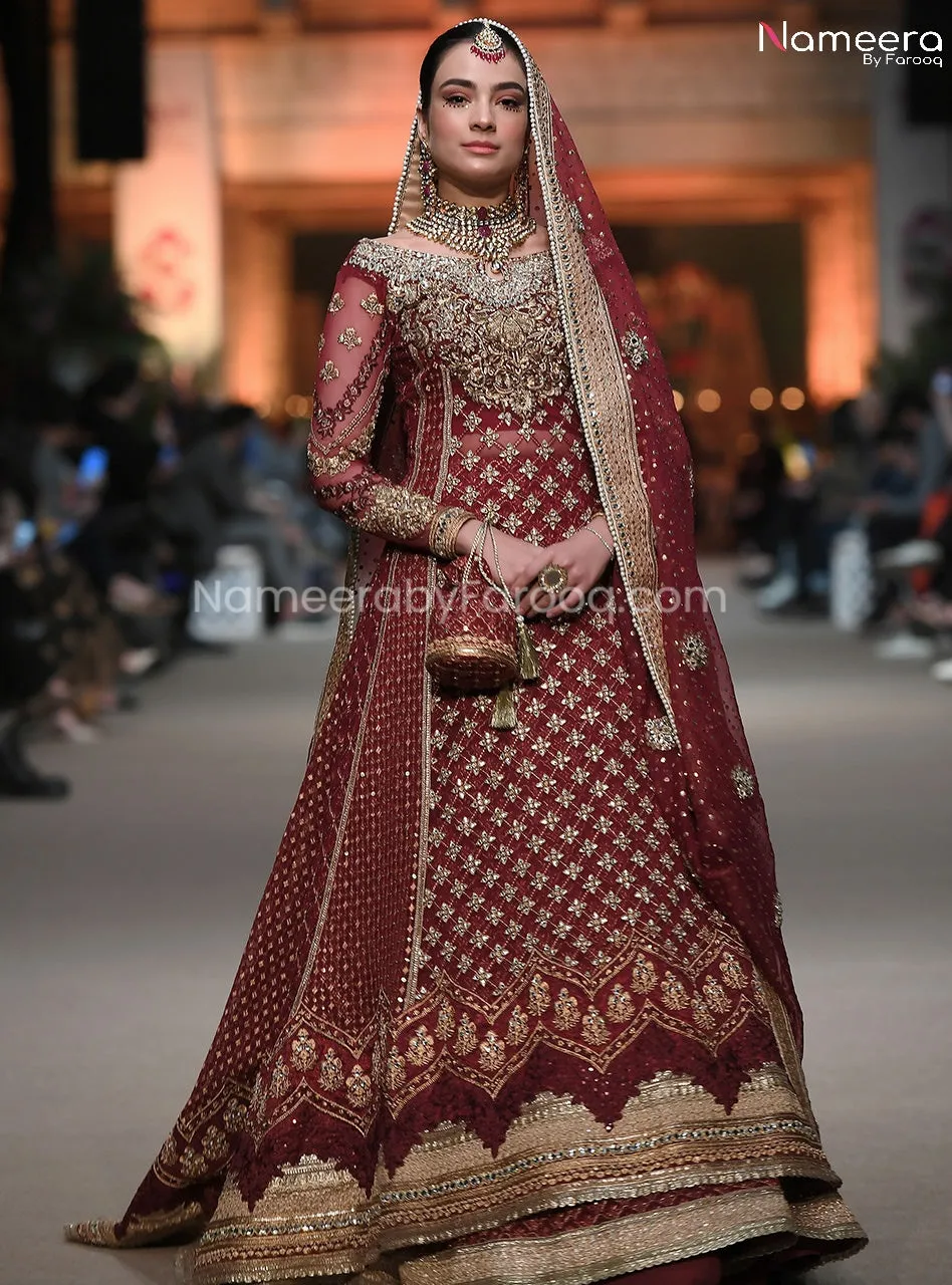 Pakistani Maxi Dress Online for Wedding 2021 #BR176