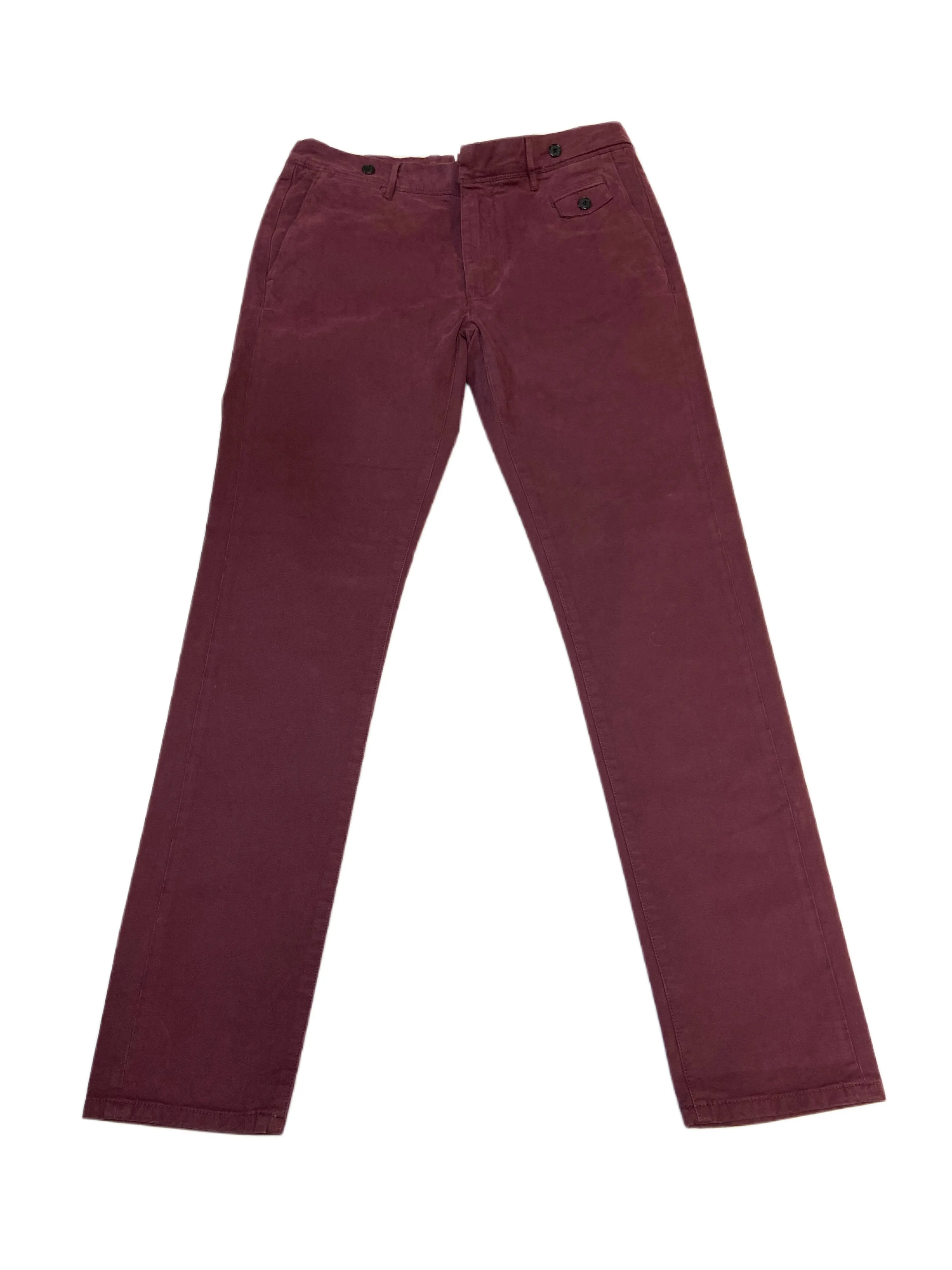 PATRIZIA PEPE Men's Burgundy Straight Leg Chinos Pants Sz 32 NWT
