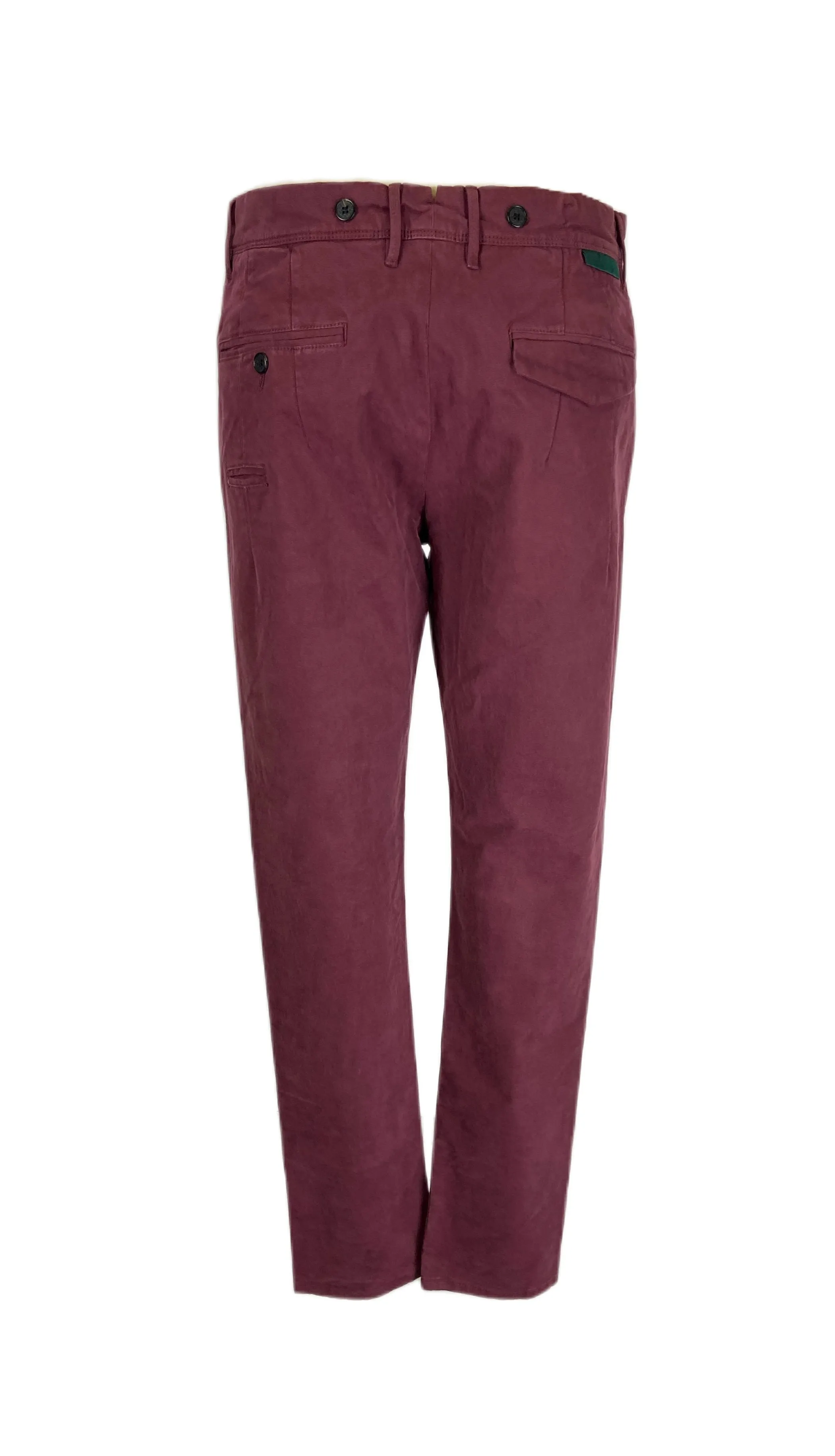 PATRIZIA PEPE Men's Burgundy Straight Leg Chinos Pants Sz 32 NWT