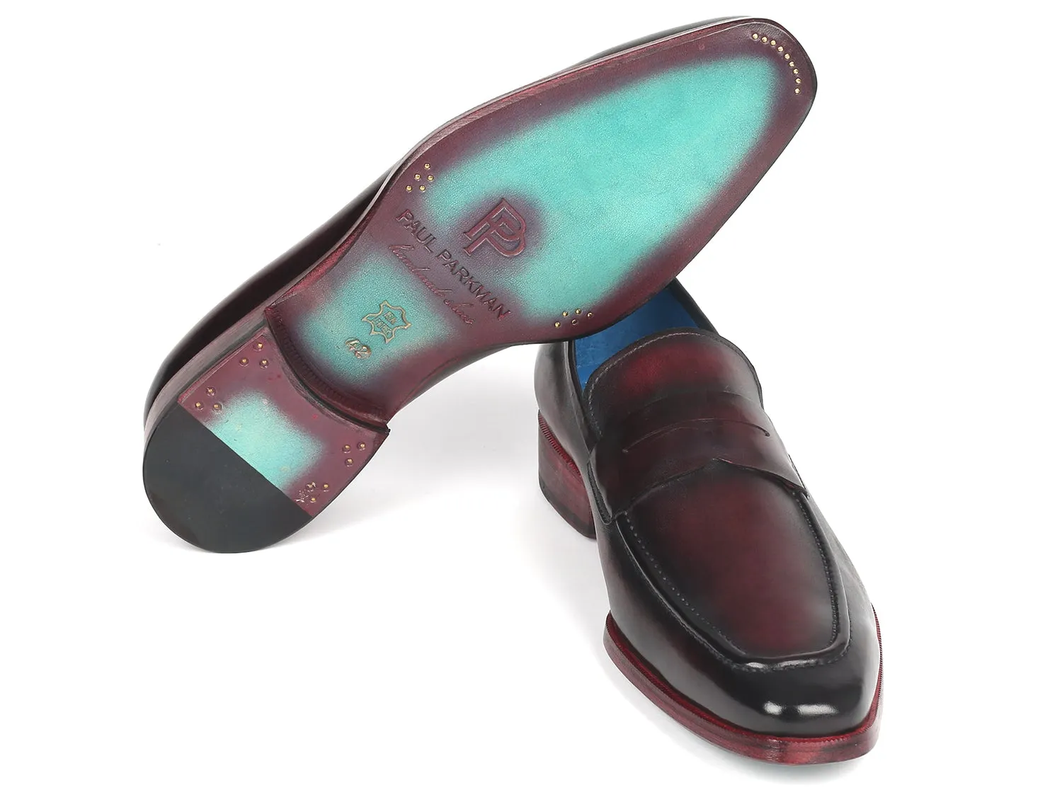 Paul Parkman Purple Penny Loafers