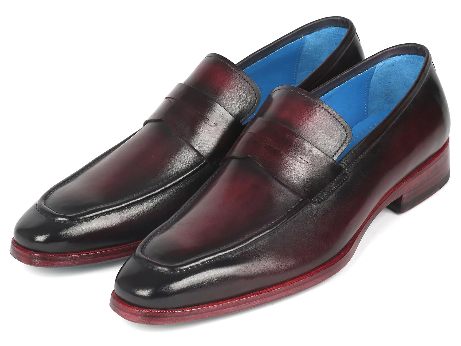 Paul Parkman Purple Penny Loafers