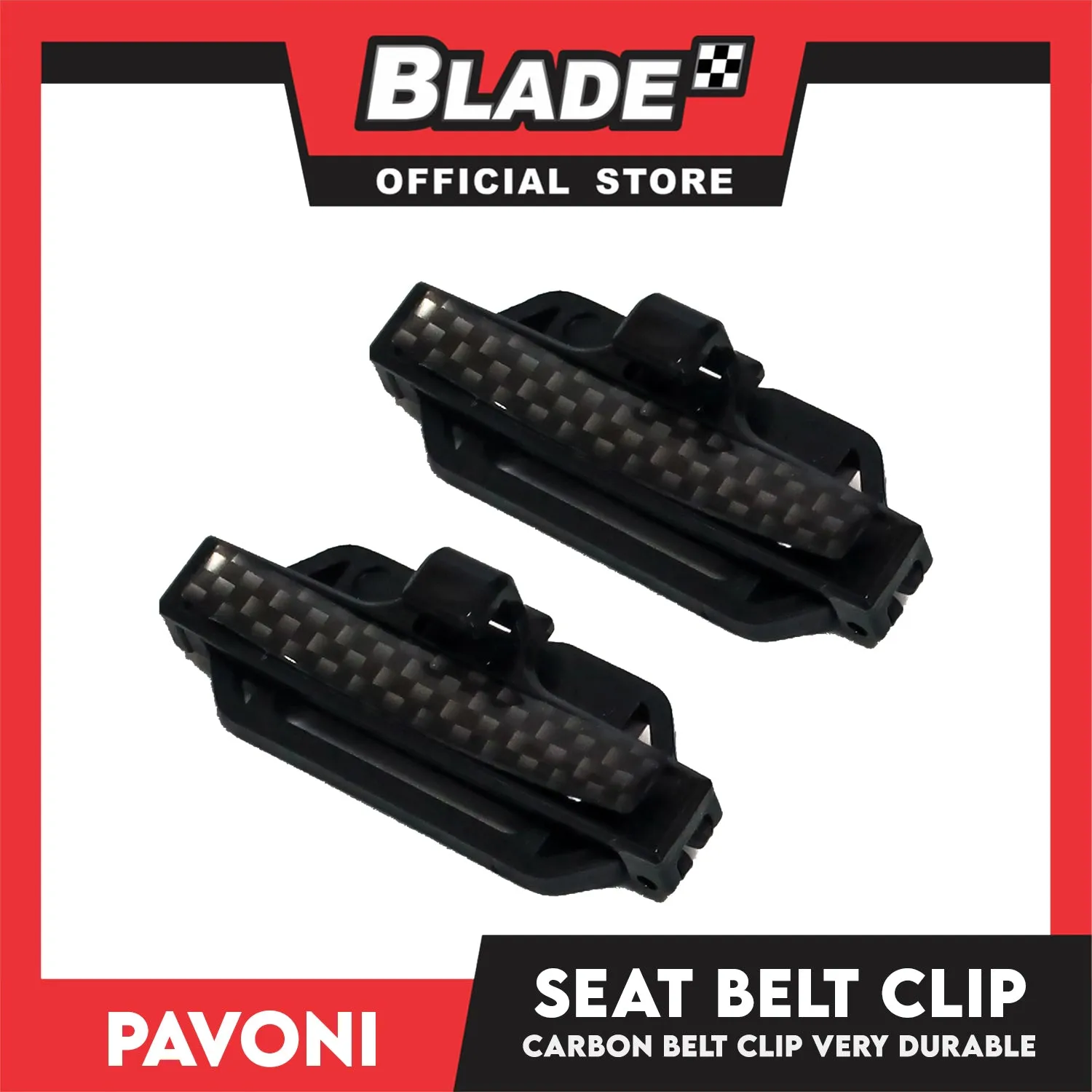 Pavoni Car Seat Belt Clip (Carbon)