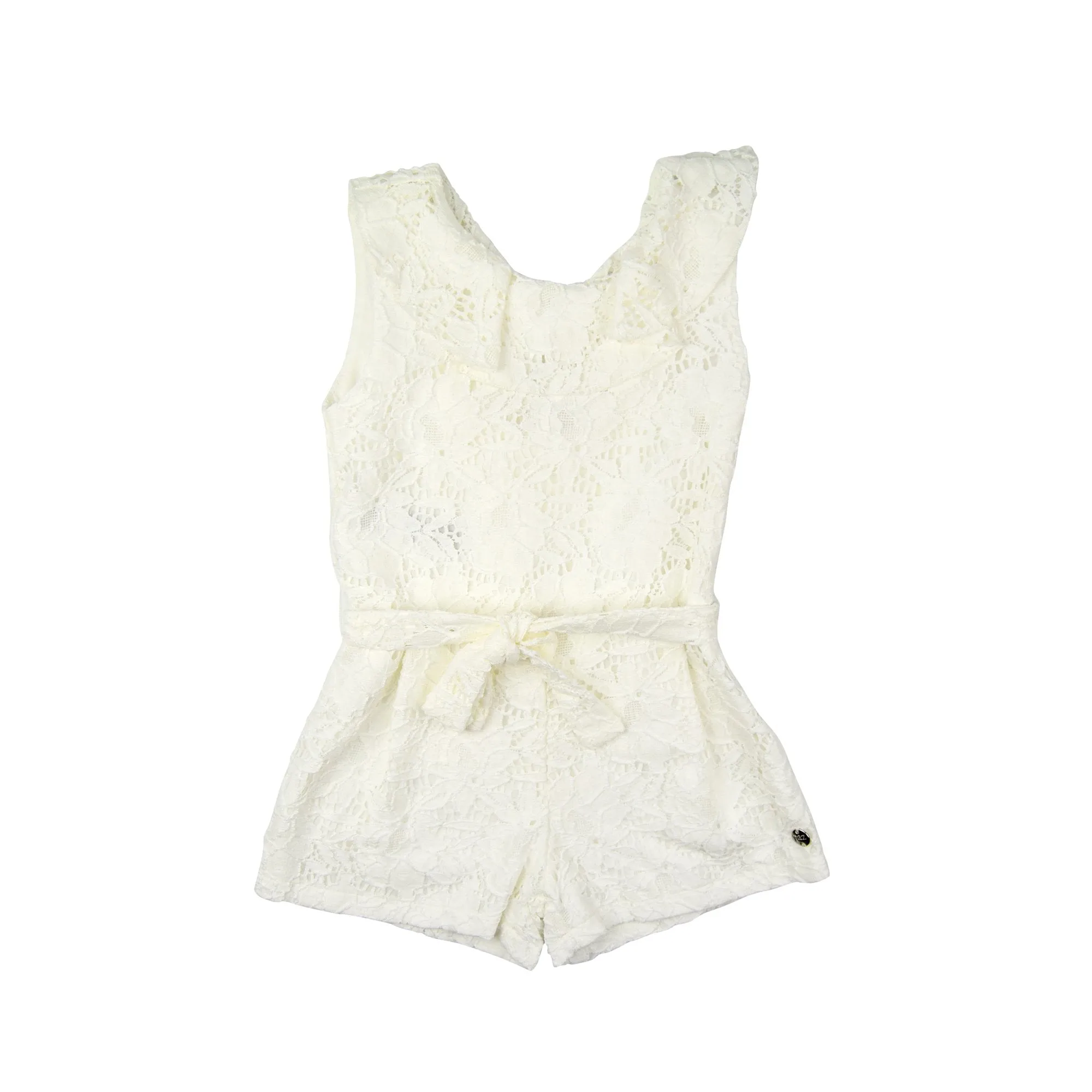 Paz Rodriguez Cream Playsuit