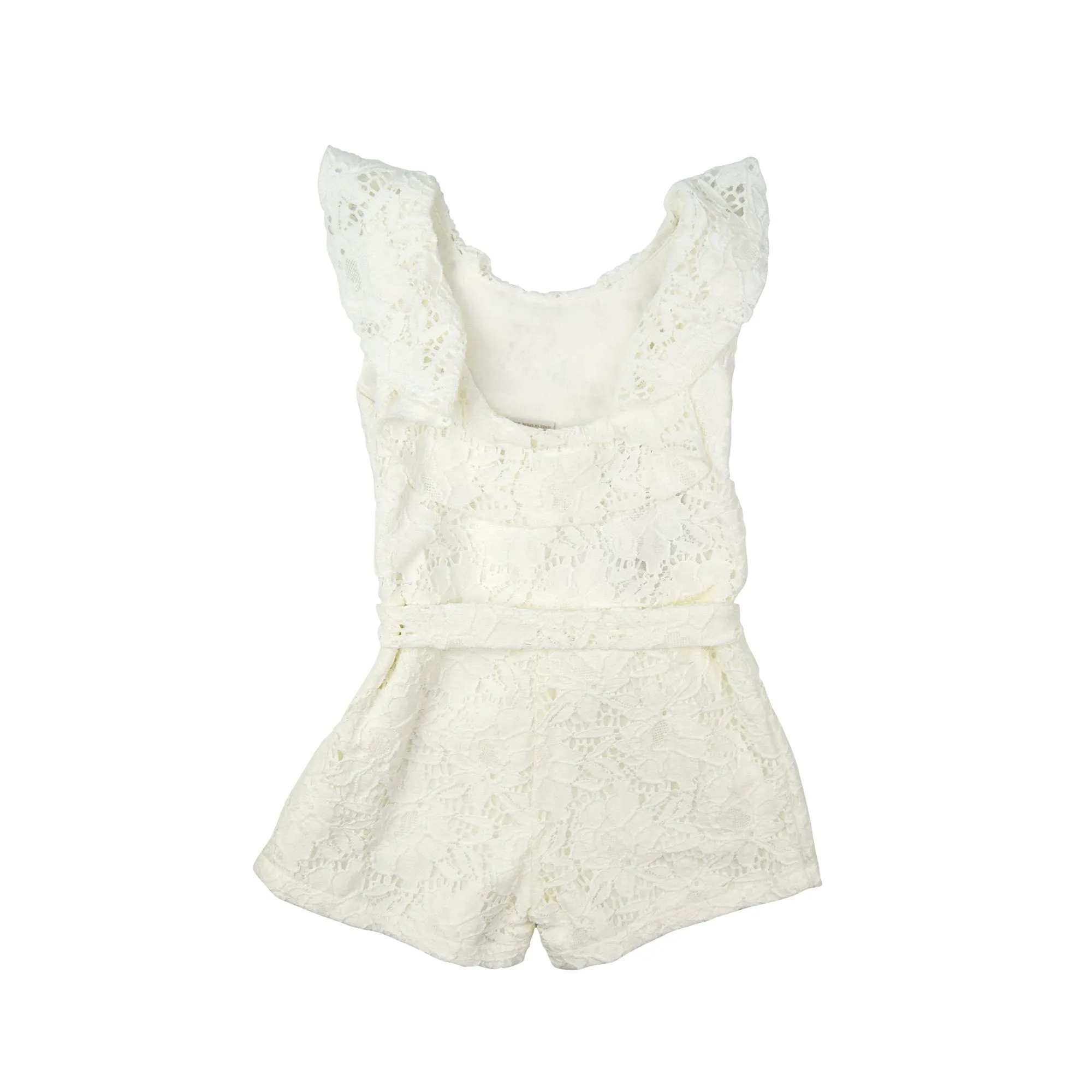 Paz Rodriguez Cream Playsuit