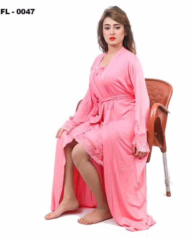 Peach Flourish 2Pc Women Nightwear - FL-0047