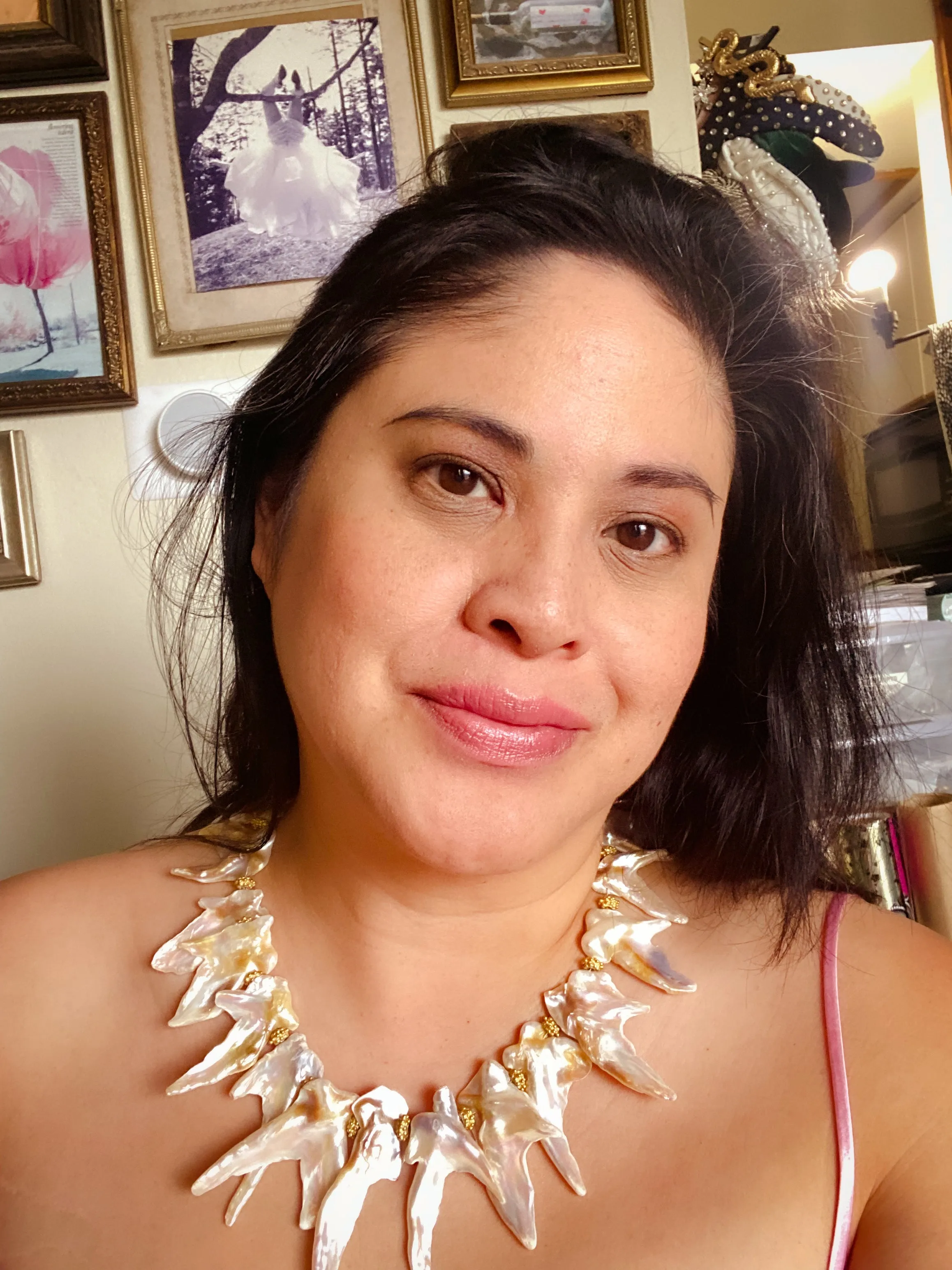 Pearl branch necklace