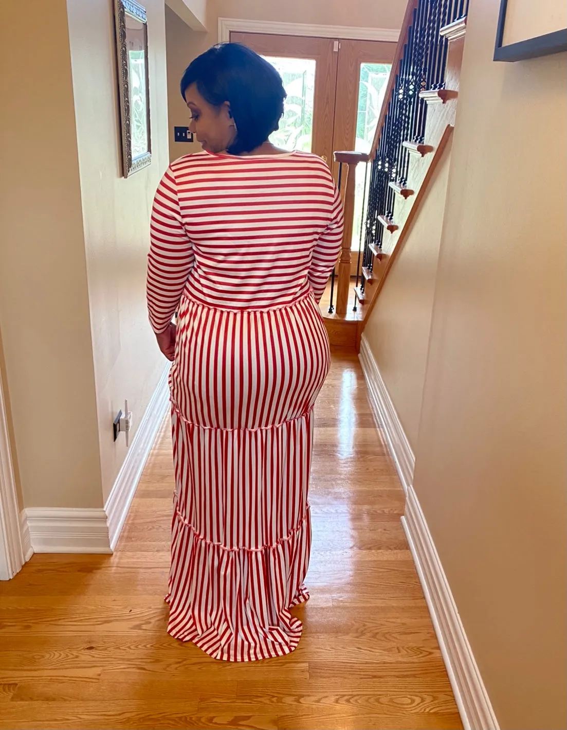 Peppermint Candy Maxi Dress