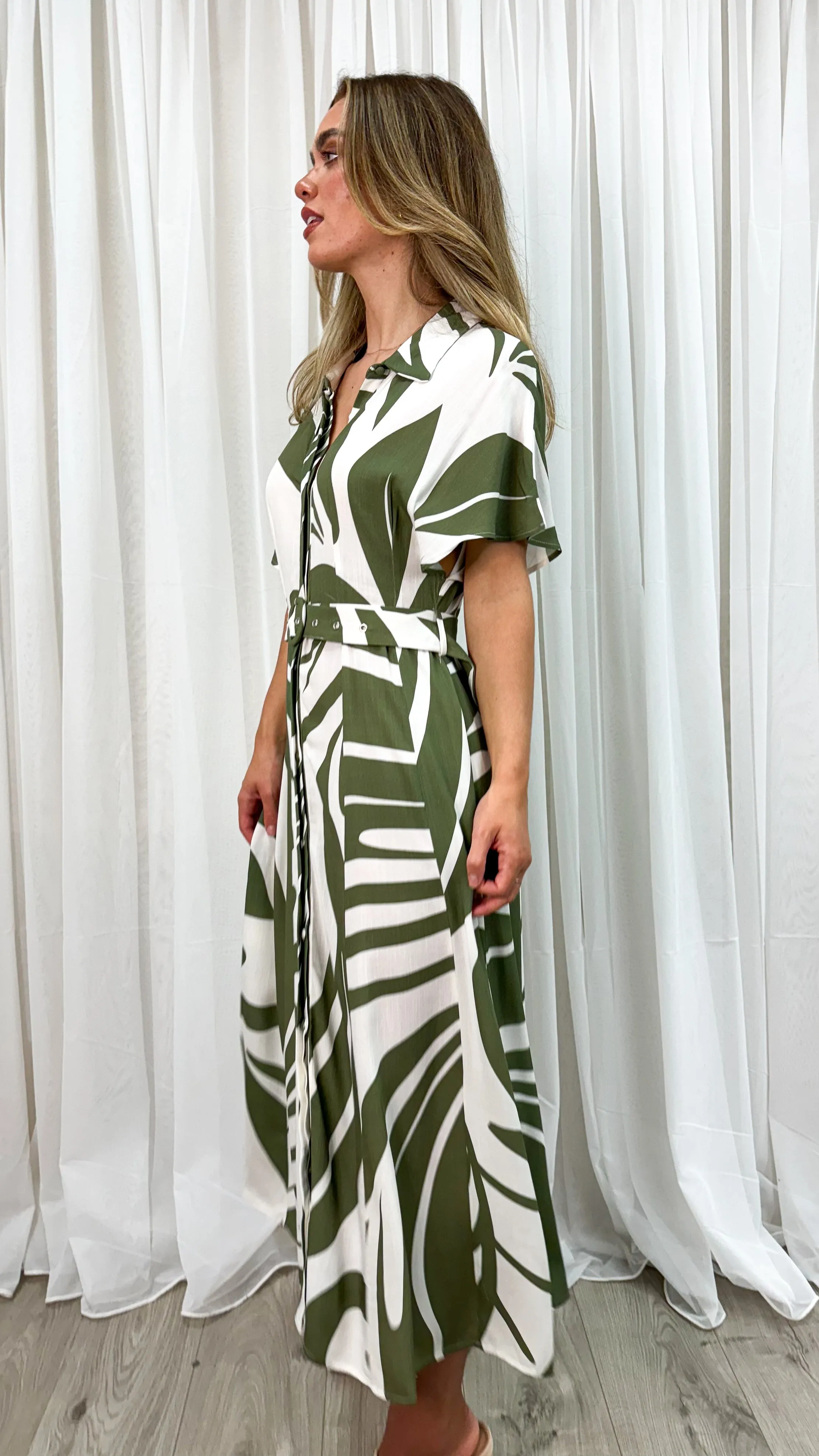 PEYTON DRESS - KHAKI