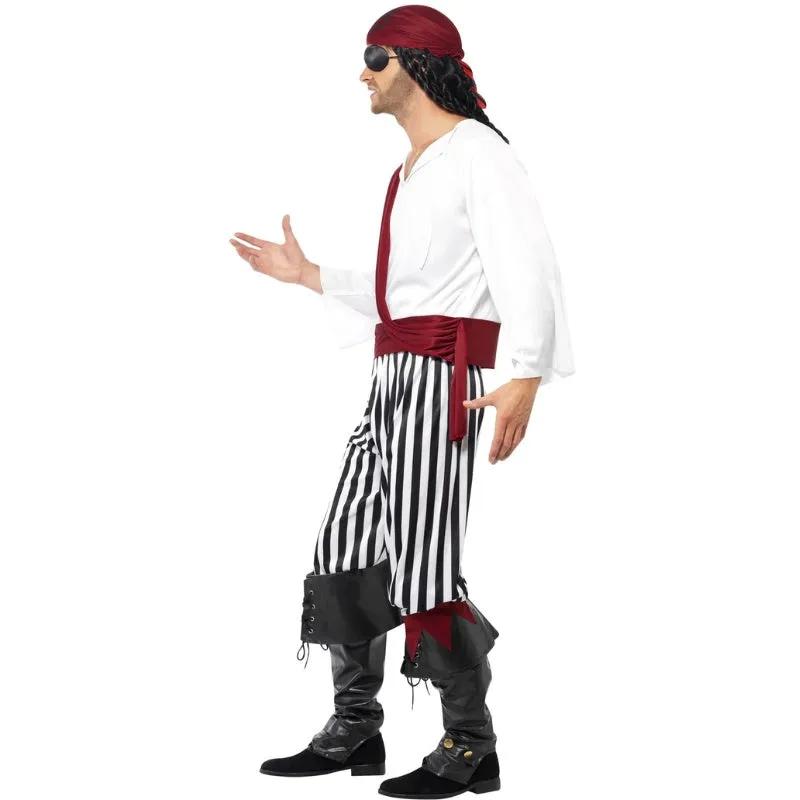 Pirate Man Costume - Stripe