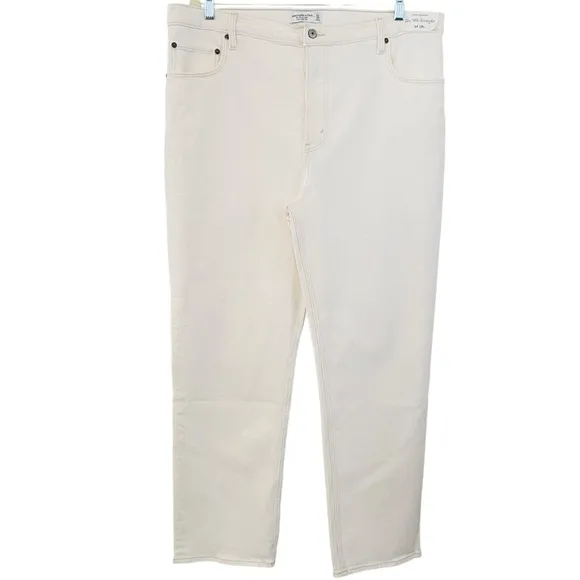 PLUS Abercrombie &amp; Fitch NWT Ultra High Rise 90’s Straight Stone Color Jeans 18
