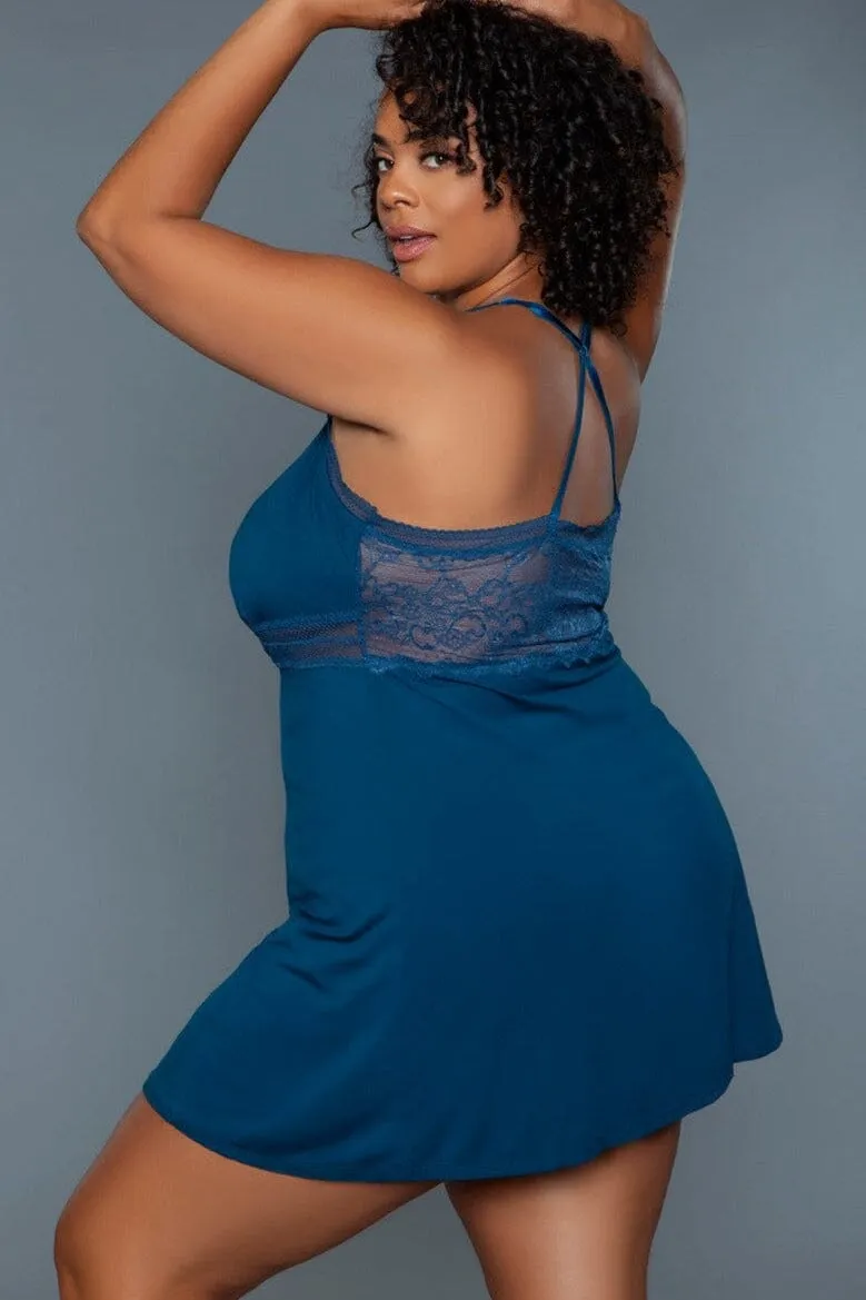 Plus Size Mini-Length Babydoll